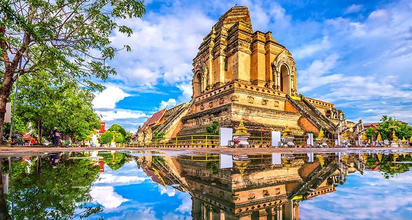 Chiang Mai with ancient architecture reflecting traditional Thai culture
