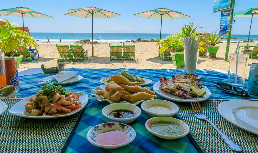 Enjoy some of the freshest seafood in Ngapali Beach